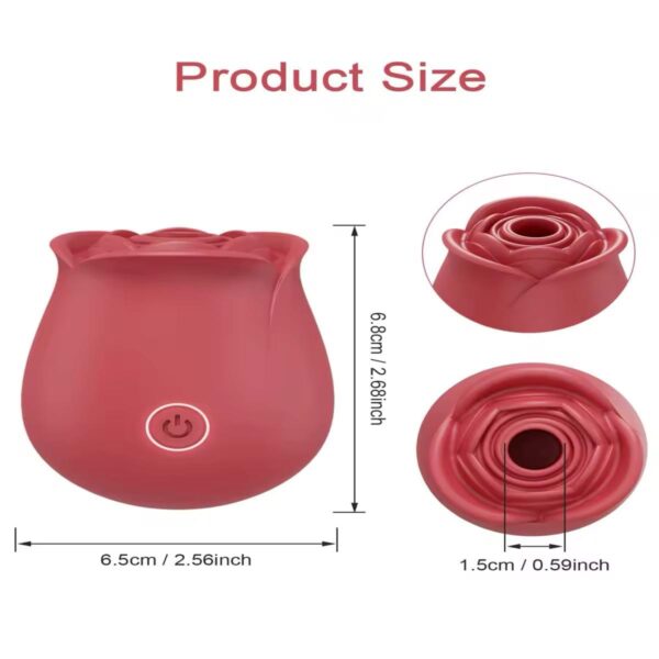 Rose Clitoris suction vibrator egg for women - Image 2