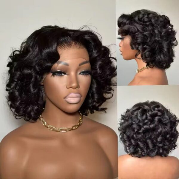 14" 4 HD lace frontal, unprocessed Vietnamese  Double drawn Bouncy wave - Image 2