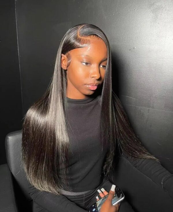 13x4 Bone Straight Vietnamese Lace Frontal Wig - Image 2