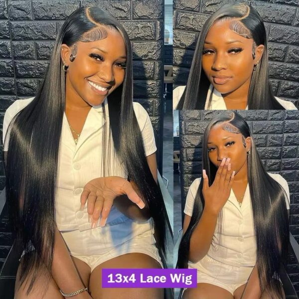 200%Raw Vietnamese hair 13*6, 13*4hd bone straight lace wig - Image 2