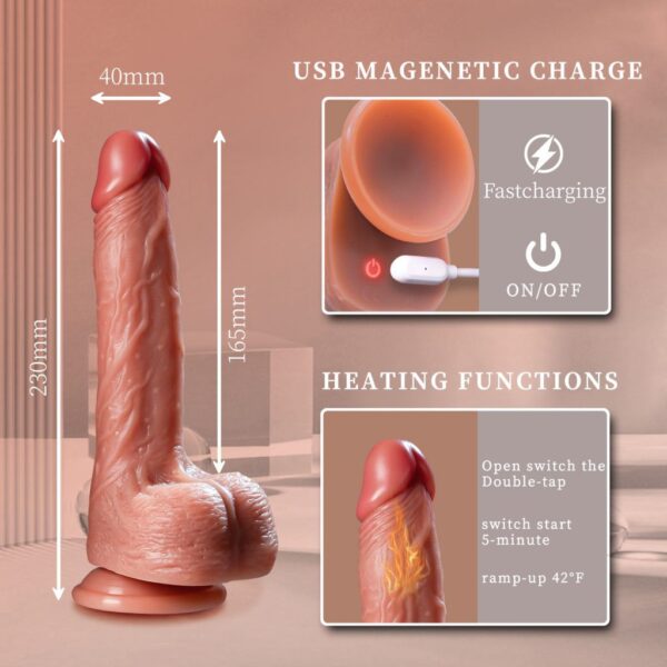 Vibrating Thrusting Dildo Connects With Your Phone - Image 2