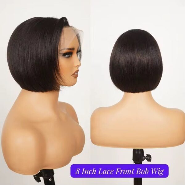 Thick Bob Cut HD Lace Frontal Wigs - Image 3